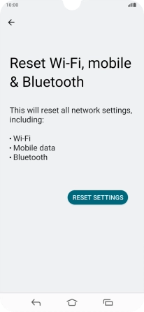 Press RESET SETTINGS.