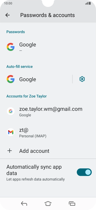 Press the Home key to return to the home screen.