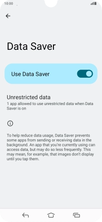 Press Unrestricted data.