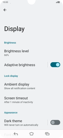 Press Dark theme.