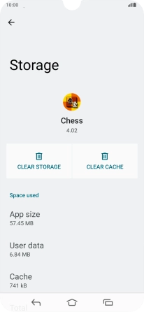Press CLEAR CACHE.