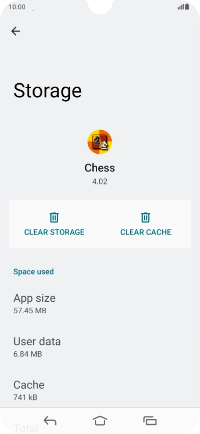 Press CLEAR CACHE.