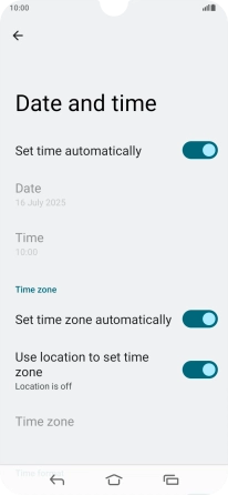 Press the Home key to return to the home screen.