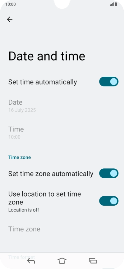 Press the Home key to return to the home screen.