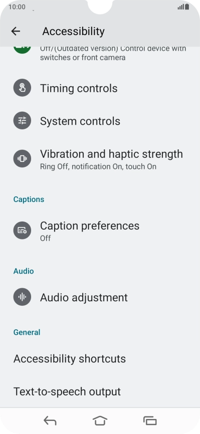 Press the required category below 