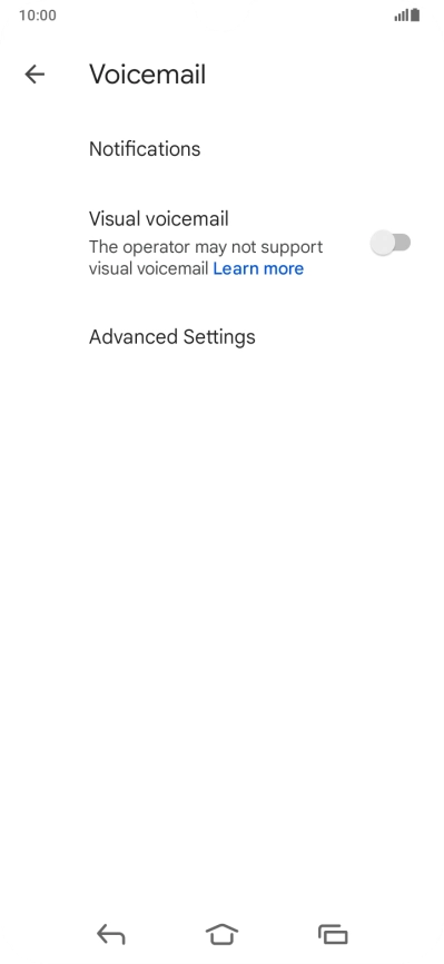 Press Advanced Settings.