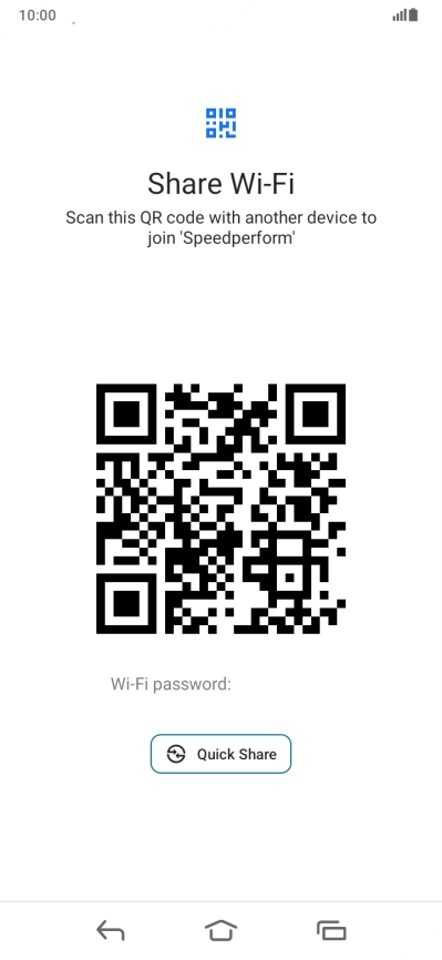 Place the QR code inside the camera frame on the other device to scan the code.