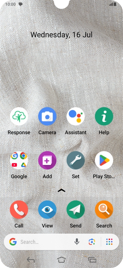 The text/picture message icon shows that you've received a new text or picture message.