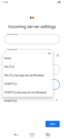 Press SSL/TLS.