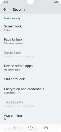 Press SIM card lock.