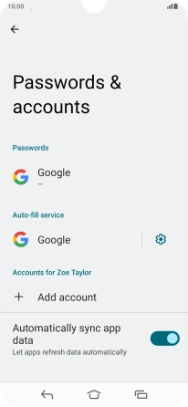 Press Add account.
