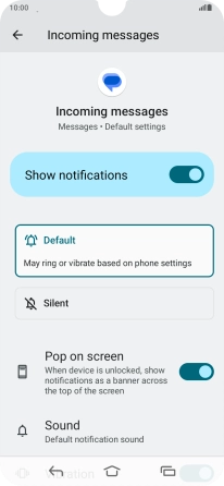 Press Sound and go to the required folder.