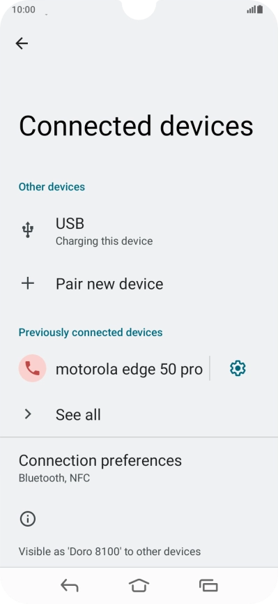 Press the Home key to return to the home screen.