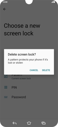 Press DELETE.