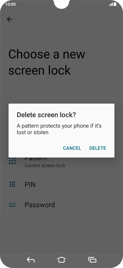 Press DELETE.