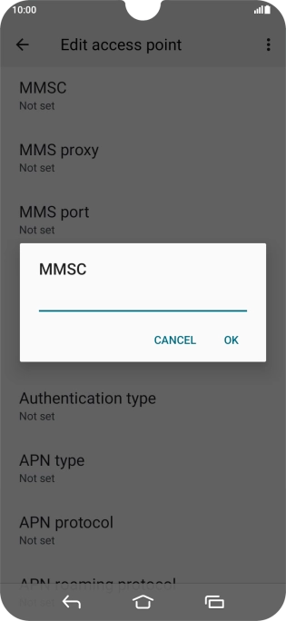 Key in http://mms.vodafone.co.uk/servlets/mms and press OK.