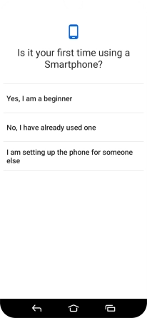 Press the required setting.