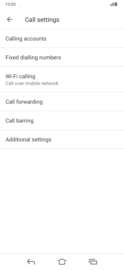 Press Additional settings.