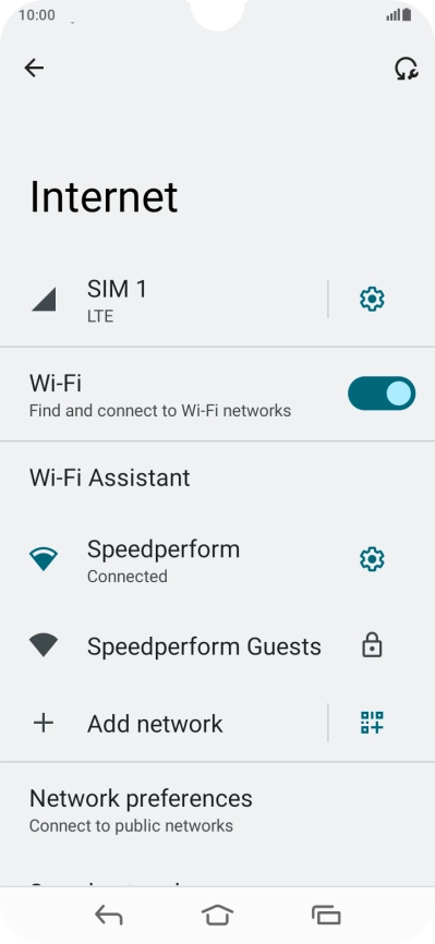 Press the Home key to return to the home screen.