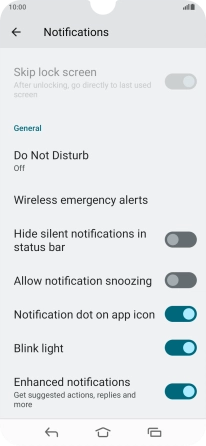 Press Do Not Disturb.