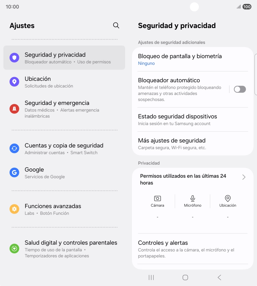 Pulsa Más ajustes de seguridad.