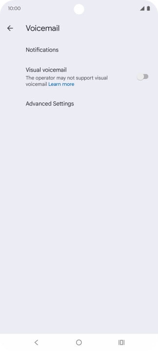 Press Advanced Settings.