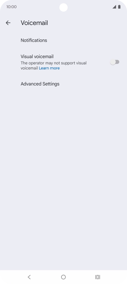 Press Advanced Settings.