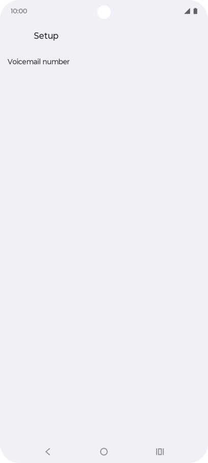 Press Voicemail number.