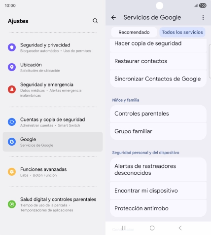 Pulsa Encontrar mi dispositivo.