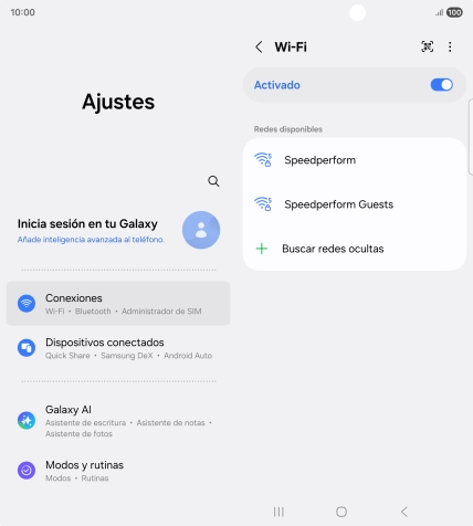 Pulsa la red wifi deseada.