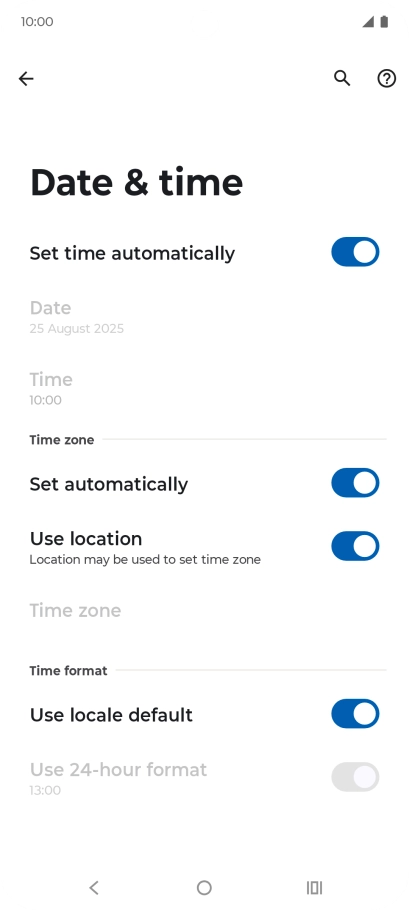 Press the Home key to return to the home screen.