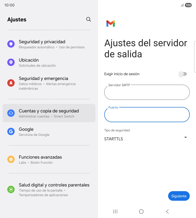 Pulsa la lista desplegable bajo 