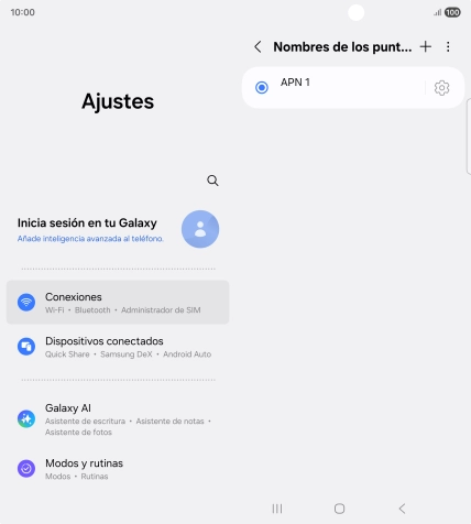 Pulsa el icono de añadir.
