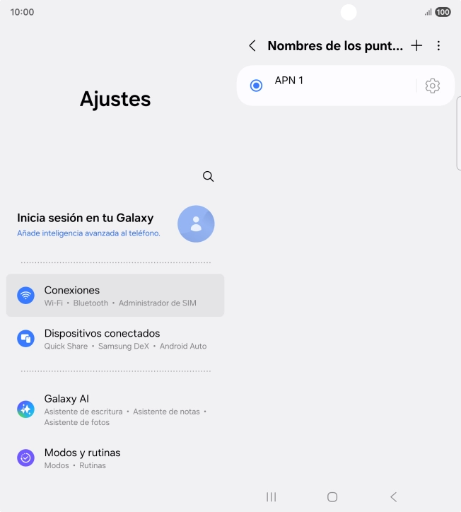 Pulsa el icono de añadir.