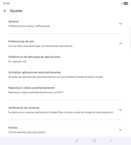 Pulsa Actualizar aplicaciones automáticamente.