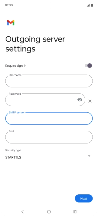 Press the field below 
