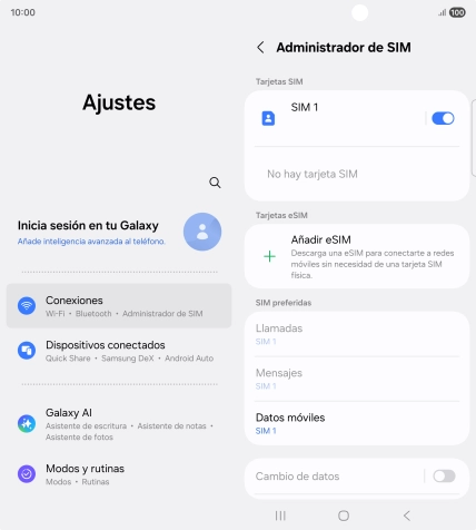 Pulsa Añadir eSIM.