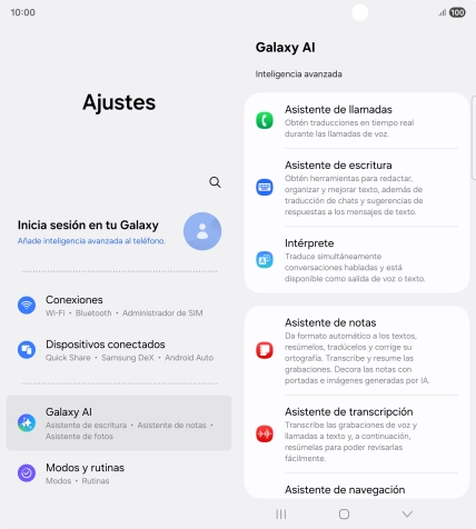 En la pantalla aparecen ahora más ejemplos de cómo puedes utilizar Galaxy AI.