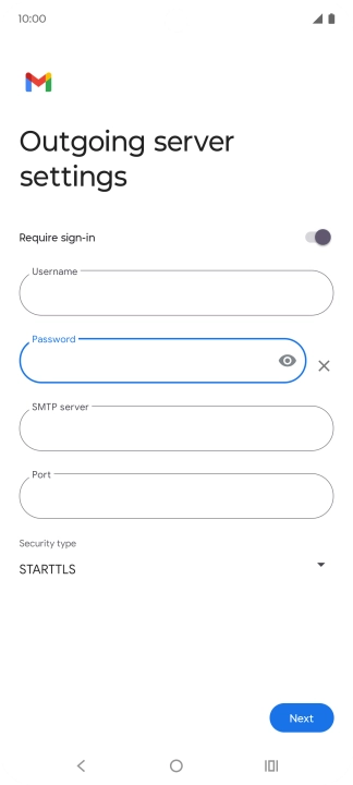 Press the field below 