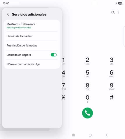 Pulsa el indicador junto a 