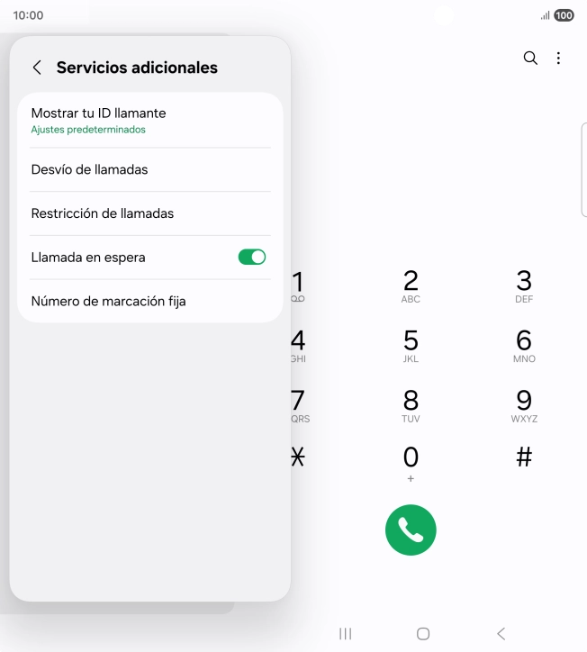 Pulsa el indicador junto a 