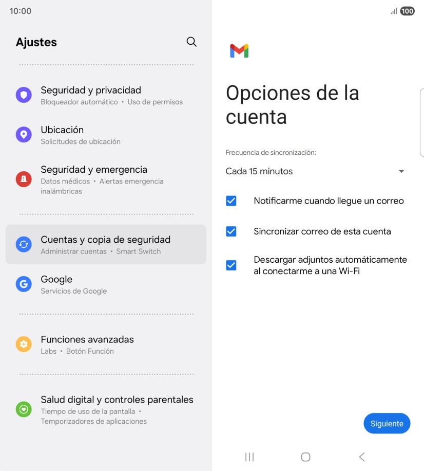 Pulsa la lista desplegable bajo 
