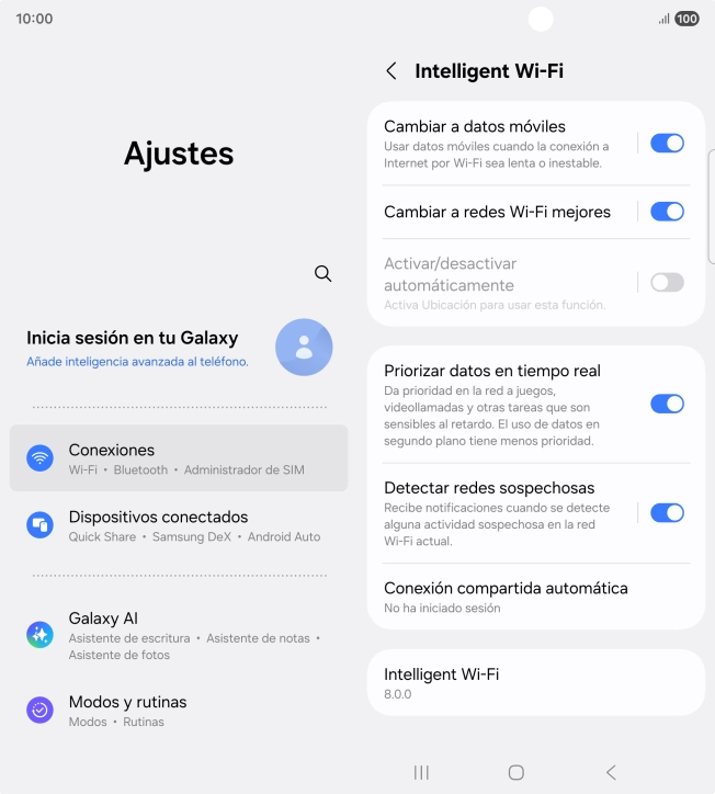 Pulsa el indicador junto a 
