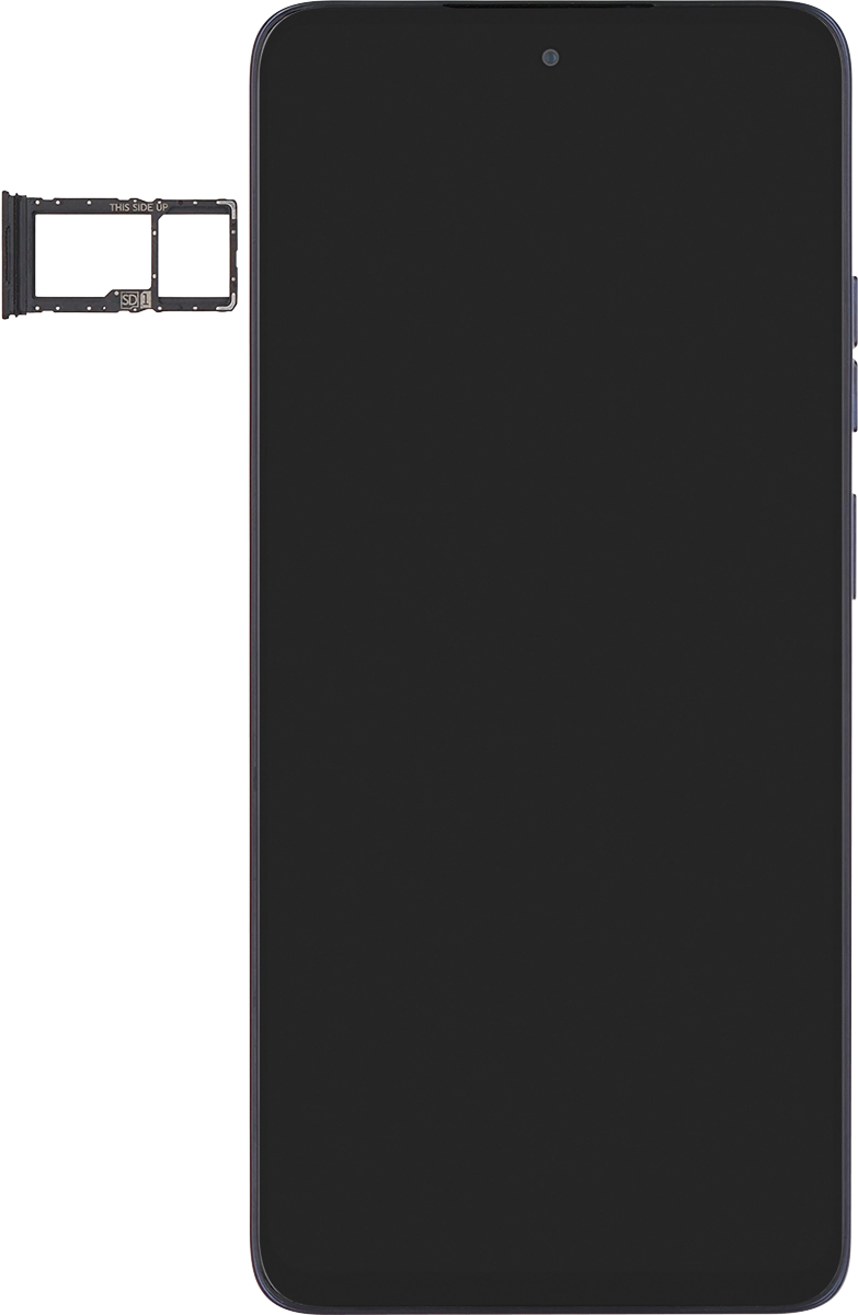 Turn your SIM as illustrated next to the SIM holder and place it in the SIM holder.