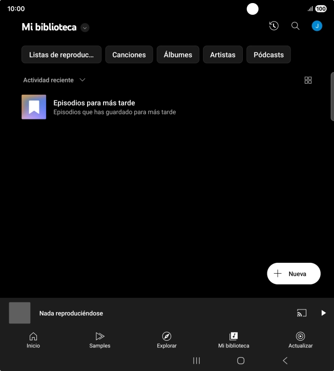 Pulsa la lista desplegable.