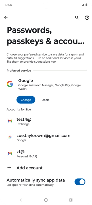 Press the Home key to return to the home screen.