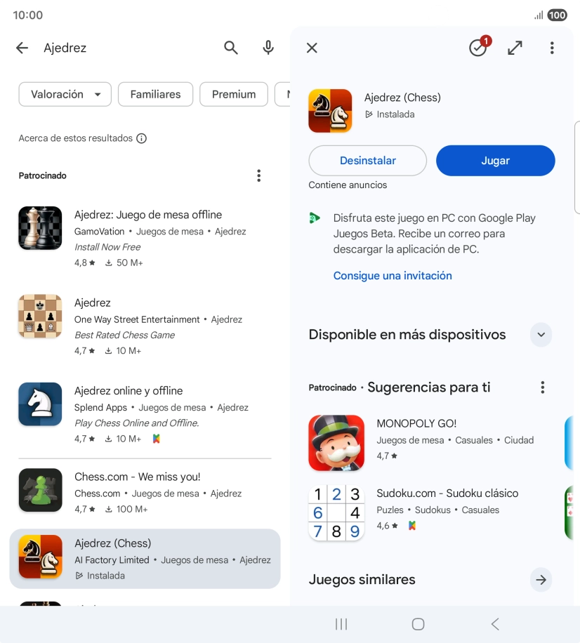 Pulsa la tecla de inicio para terminar y regresar a la pantalla de inicio.