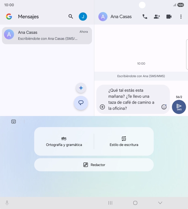 Para cambiar el estilo de escritura del texto, pulsa Estilo de escritura y sigue las indicaciones de la pantalla para utilizar la función.