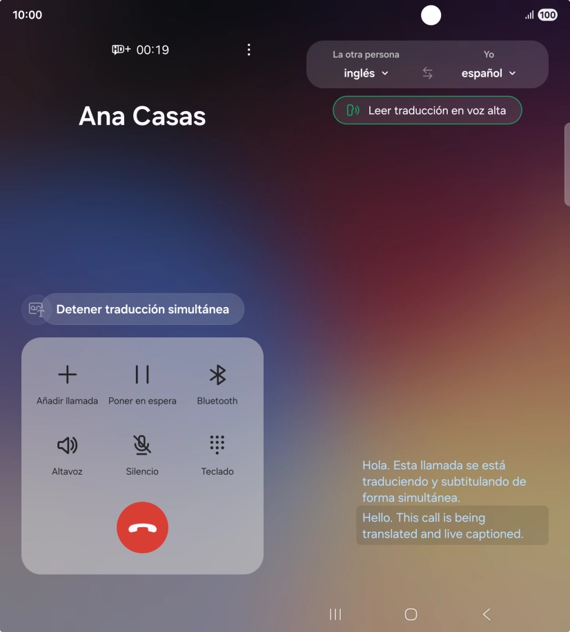 Sigue las indicaciones de la pantalla para seleccionar los ajustes de idioma deseados y utilizar la función.