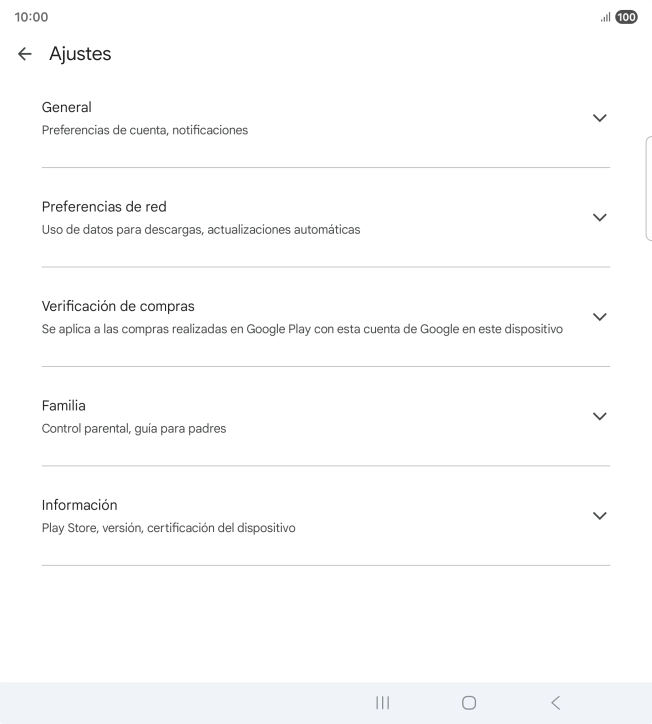 Pulsa Preferencias de red.
